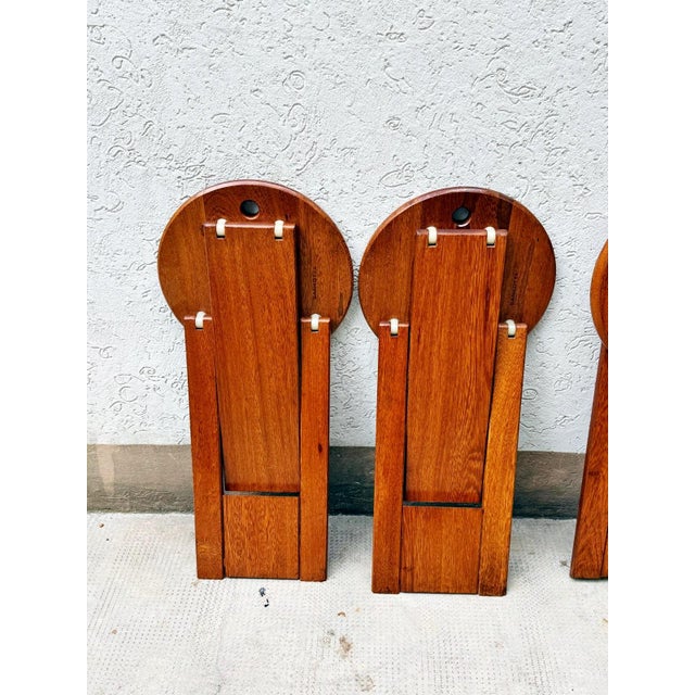Folding Stools from Bankotte, 1980s, Set of 5 For Sale - Image 14 of 15