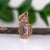 1ct Morganite Pendant W Diamond Accents in Solid 14k Rose Gold | Ov 8x6mm For Sale - Image 4 of 7