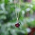 Red Tanzanian Octagon-Shaped Garnet in a 14k Gold Mount For Sale - Image 8 of 8