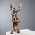 Carved, Gilded and Lacquered Wooden Candelabra For Sale - Image 9 of 10