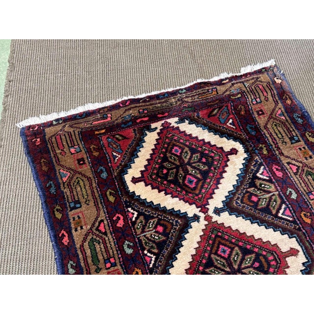 Handmade Middle Eastern Wool Rug For Sale - Image 3 of 15