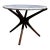Ico Parisi Style Mid-Century Modern “Jax” Side Table With White Marble Top For Sale