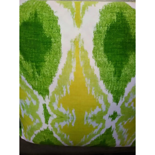 Gorgeous Ikat decorative pillow cover. Made by Poetry Lane-California. Crisp and clean cotton blend Measures 22" square....