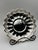 Round silverplate serving bowl by Reed & Barton in the Holiday pattern, model 109. Fluted sides rise to a scalloped rim...