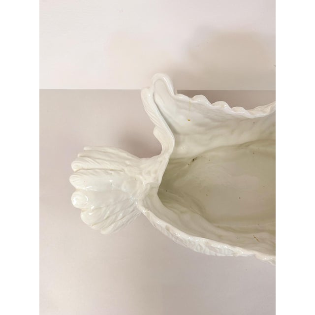 Large Vintage White Porcelain Swan Planter Sculpture MCM Decor Italian Style For Sale - Image 14 of 17