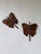 Early 20th Century Antique Butterfly Wall Decorations, 1900s, Set of 2 For Sale - Image 5 of 18