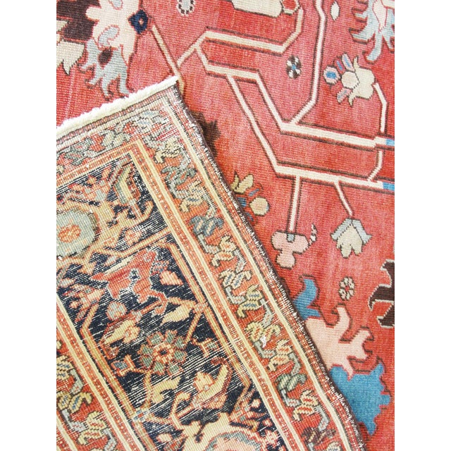 A Bakshaish, Serapi, Master piece. Very unusual all-over geometric and floral design made in northwest Persia. The carpet...