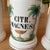 Set of 4 Antique Porcelain Apothecary Jars With Hand Painted Palm Tree and Serpent Decoration For Sale - Image 9 of 12