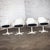 Mid 20th Century Mid-20th Century Mid Century Modern Burke Tulip Swivel No 116 Armchairs White Shell Black Cushions Set of 4 For Sale - Image 5 of 18