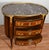 Brown 1900s Antique French Louis XV Walnut Satinwood Inlay & Marble Top Commode For Sale - Image 8 of 13