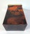 Metal Italian Hollywood Regency Tortoise Acrylic Glass Vase with Brass Rim, 1970s For Sale - Image 7 of 8