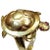 Contemporary Late 20th Century Large 14k Articulating Turtle Ring With Ruby Eyes For Sale - Image 3 of 9