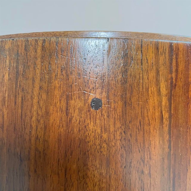 Italian Modern Round Wooden Coffee Table, 1970s For Sale - Image 10 of 14