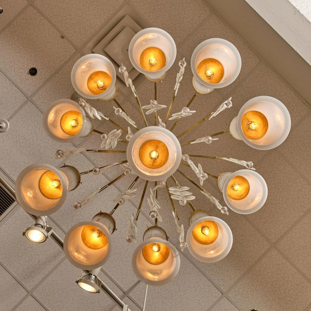 Mazegga Murano Swirl Chandelier For Sale - Image 9 of 10