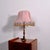 Vintage Table Lamp with Beaded Lampshade and Bronze Base, 1960s For Sale - Image 4 of 17