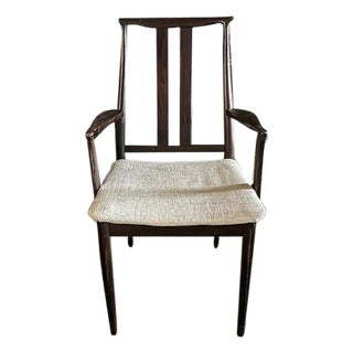Mid Century Mahogany Arm Chair Made by Danish Overseas Furniture - Mid 1960's, Signed For Sale
