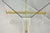Vintage Mid Century Modern Lucite & Glass Brass Stretcher Occasional Side Table For Sale - Image 9 of 12