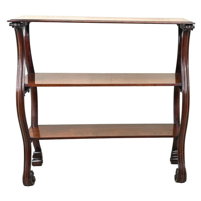 Antique Rosewood Central Standing Shelves, 1840 For Sale - Image 14 of 15