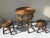 Table and 2 Wicker Stools 1960s, Set of 3 For Sale - Image 10 of 14
