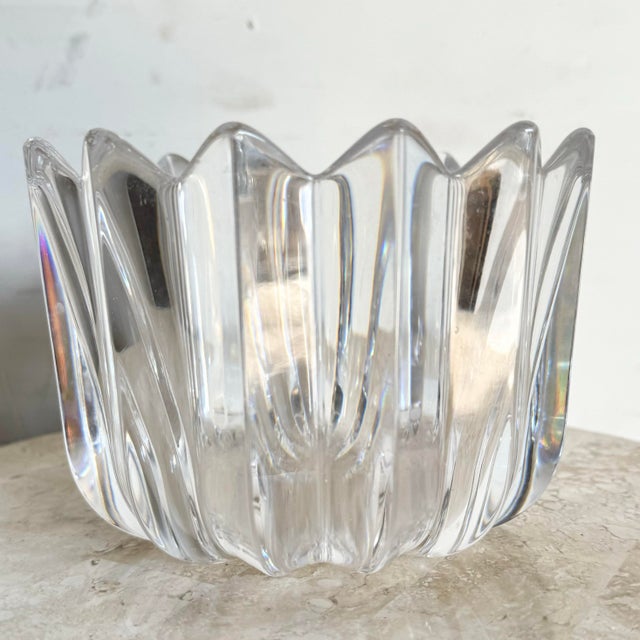 Mid-Century Modern Swedish Crystal Vase, Fleur by Orrefors For Sale - Image 3 of 7