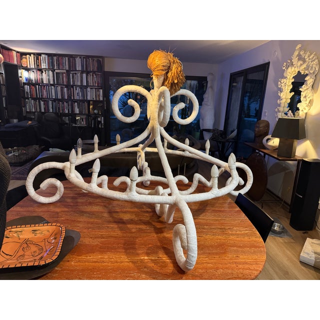 1990s Vintage French Chandelier by Mathieu Challieres in Paris, 1999 For Sale - Image 5 of 9