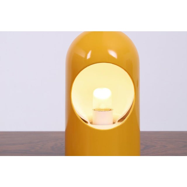 Metal Yellow Interplay Eclipse Table Lamp from Lightolier, 1960s For Sale - Image 7 of 18
