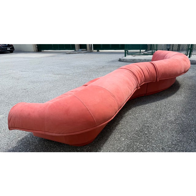 Mid-Century Modern 1950s Sulptural Mid-Century Modern Curved Sectional Sofa in the Manor of v. Kagan For Sale - Image 3 of 17