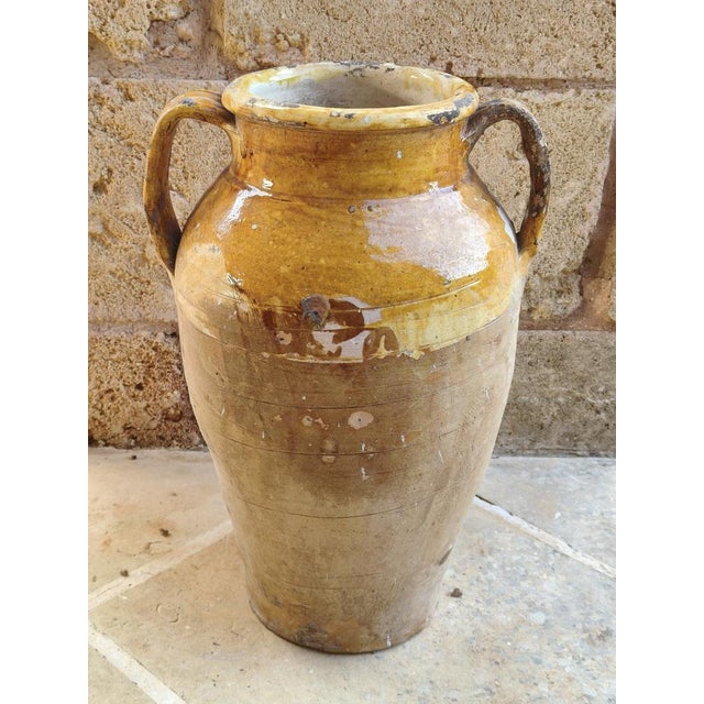 Mediterranean Two-Handled Terracotta Amphora, 1890s For Sale - Image 8 of 8