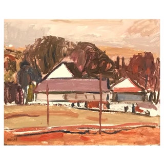 Jean Krillé, Tableau No. 45, Oil on Cardboard For Sale