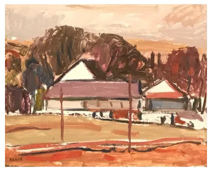 Jean Krillé, Tableau No. 45, Oil on Cardboard