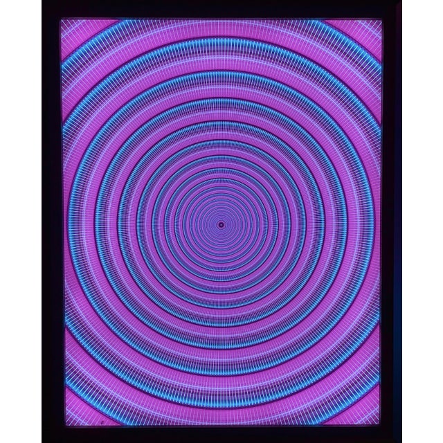 Contemporary "Warp Speed" Contemporary Op Art Lightbox Installation For Sale - Image 3 of 5
