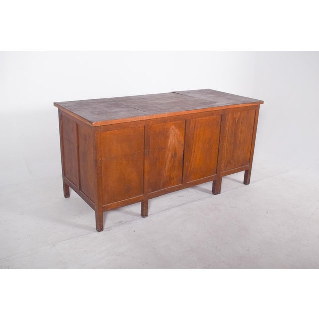 Brown Mid-Century Portuguese Desk with Tilting Top, 1950s For Sale - Image 8 of 15