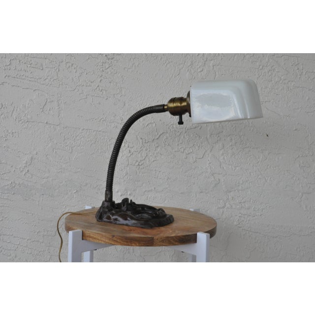 Metal Victorian Cast Table Lamp For Sale - Image 7 of 10