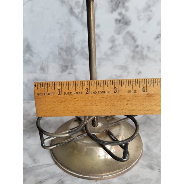 1940s Victorian-Style Brass Glass Condiment Set - 5 pcs For Sale - Image 13 of 13