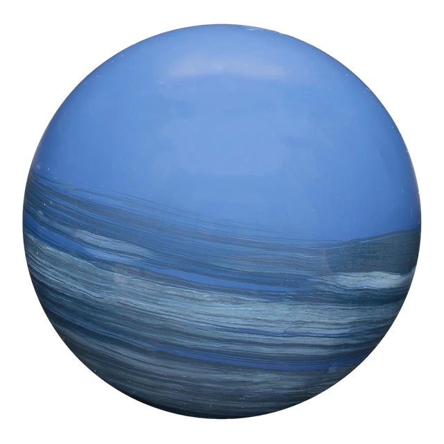 Madagascar Sapphire Decorative Metal Orbs- Large For Sale