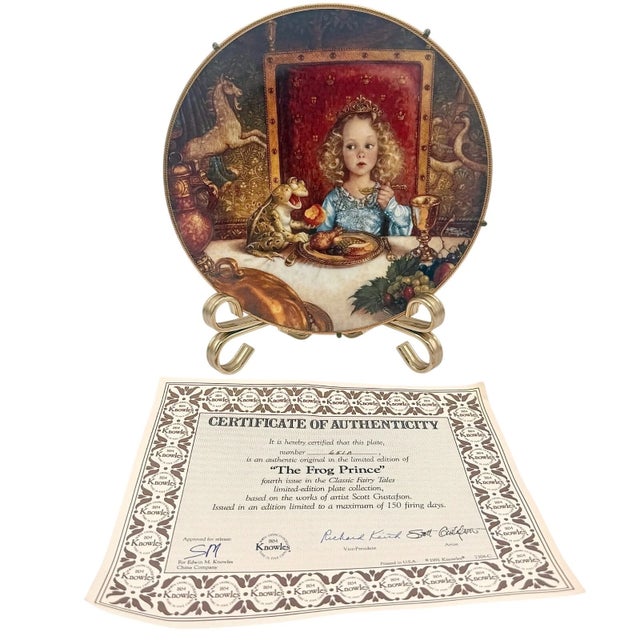 Set of 8 Scott Gustafson Knowles Classic Fairy Tales Collector Plates For Sale - Image 11 of 12