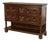 1940s Brutalist Charles Dudouyt Oak Sideboard With Carved Diamond Bobbin Legs, Attributed For Sale
