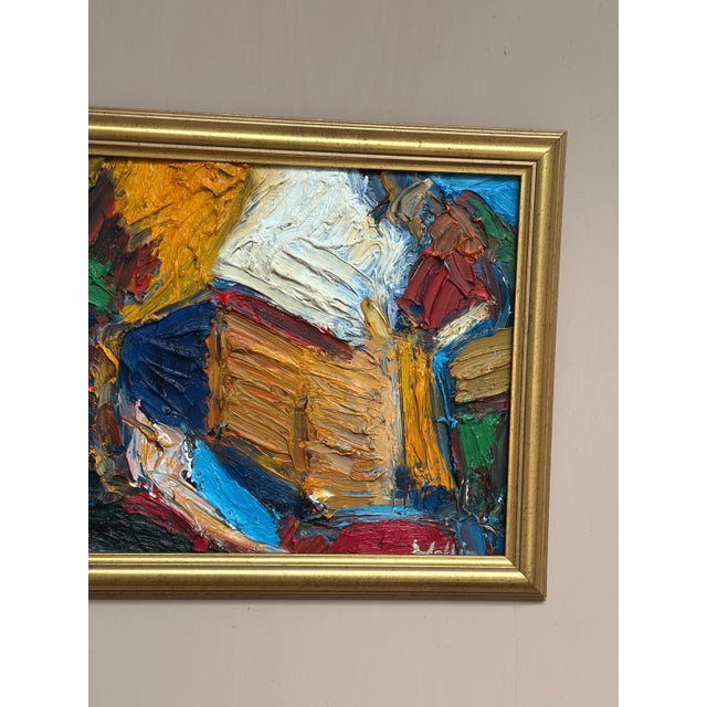 Anders Wallin, Abstract Composition, 1980s, Oil on Panel, Framed For Sale - Image 11 of 18
