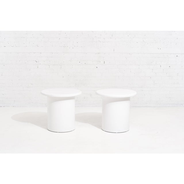 Brueton White Lacquer End Tables, Circa 1970 Chairish