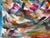 Set if 2 pairs contemporary abstract mixed media on paper In vintage frames. Priced per piece.