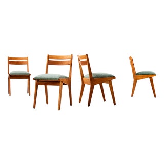 Model 666 Dining Chairs by Jens Risom for Knoll, U.S.A. 1940s, Set of 4 For Sale