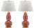 2020s 28 Inch H Glass Table Lamp in Orange & White - a Pair For Sale - Image 5 of 6