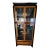 Vintage Raymond Sobota for Century Furniture Chin Hua Chinoiserie Style Burl Wood China / Display Cabinet For Sale
