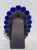 Art Deco Oval Photo Frame With Blue Glass Border. For Sale - Image 3 of 4