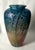 Signed hand-blown art glass vase by American glass artist Peet Robison (1946-2012), circa 1990s. The softly shouldered...
