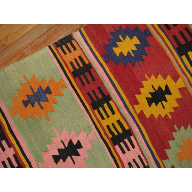 Folk Art 20th Century Zabihi Collection Primitive Turkish Kilim - 2'3" x 3'10" For Sale - Image 3 of 7