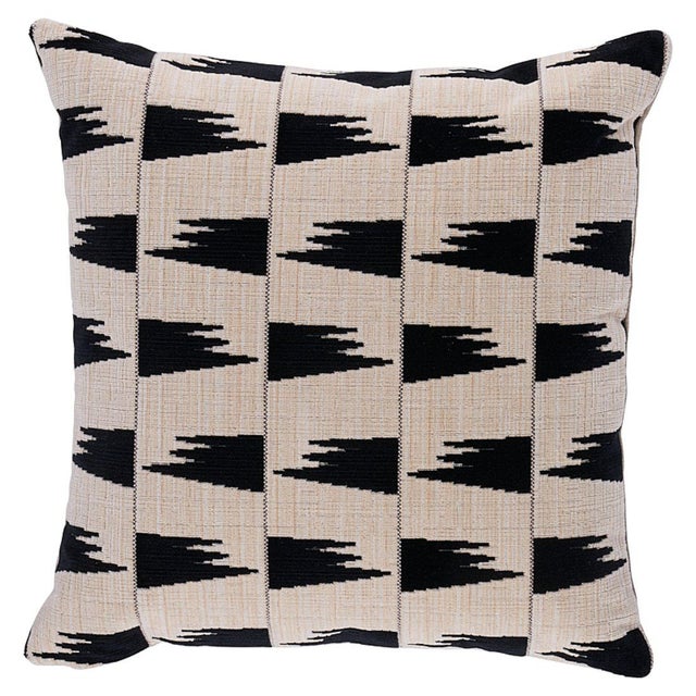 Schumacher Schumacher X David Kaihoi Tutsi 20" Pillow in Ivory For Sale - Image 4 of 4
