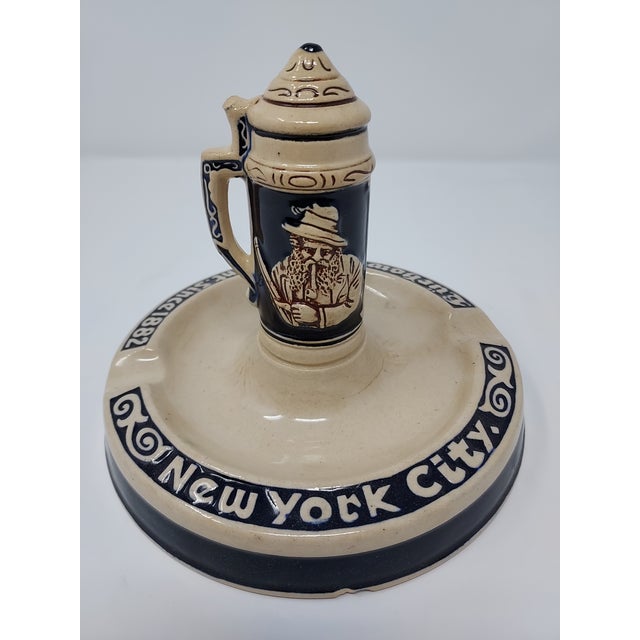 Vintage restaurant match holder with striker from Luchow's New York (established in 1882 and closed permanently in 1986...