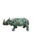 Small Rhinoceros Sculpture, Bronze For Sale - Image 6 of 6