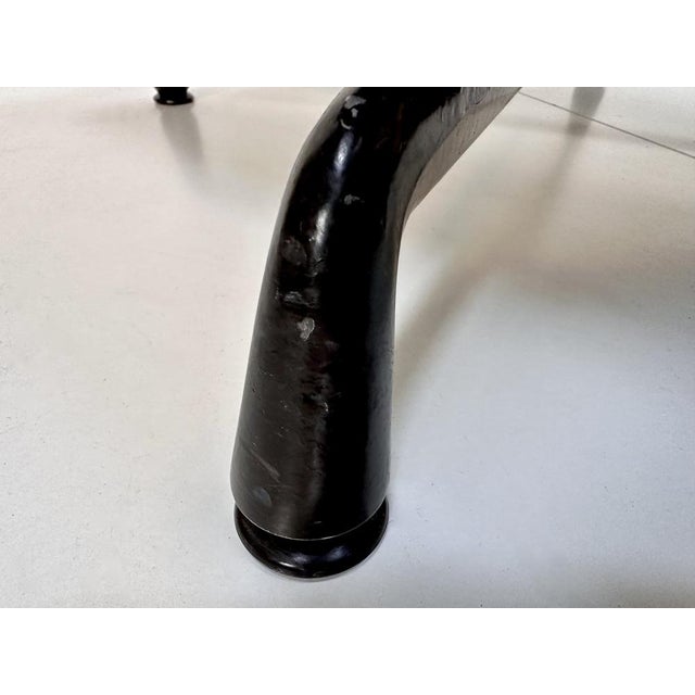 Early Edition EA 208 Swivel Side or Dining Chair with Black Aluminum Frame by Charles & Ray Eames for Herman Miller / Vitra, 1960s For Sale - Image 18 of 18